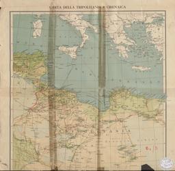 Carta della tripolitania e cirenaica | Bibliothèque nationale de Tunisie (Tunisie). Ctg