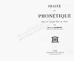 Traité de phonétique | Grammont, Maurice