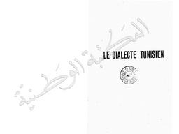 Le Dialecte tunisien | Clermont, J