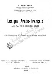 L. Bercher. Lexique arabe français | Bercher, Léon. 070