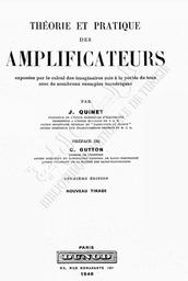 Théorie et pratique des amplificateurs | Quinet, J