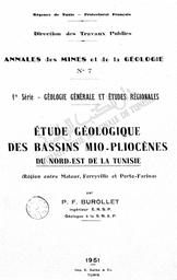 Etudes géologique des bassins mio-pliocènes | Burollet, P. F