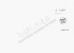 La Situation économique de la Tunisie | Fallot, Ernest
