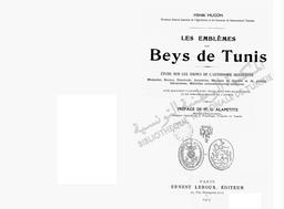 Les Emblèmes des Beys de Tunis | Hugon, Henri