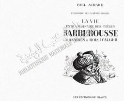 La Vie extraordinaire des frères Barberousse | Achard, Paul