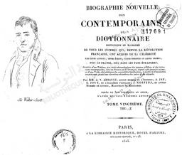 Biographie nouvelle des contemporains | Arnault, Antoine-Vincent