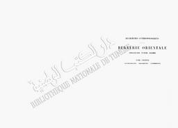 Recherches anthropologiques dans la Berbérie orientale, Tripolitaine, Tunisie, Algérie | Bertholon, L