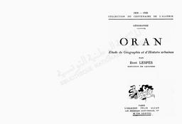 Oran | Lespès, René
