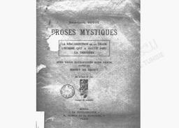 René-Louis Doyon Proses mystiques | Doyon, René-Louis