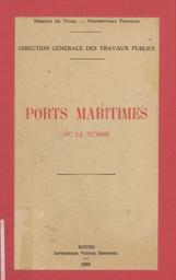 Ports maritimes de la Tunisie | Tunisie. Direction Générale des Travaux Publics
