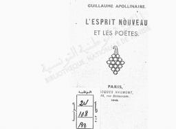 l'Esprit nouveau et les poëtes | Apollinaire, Guillaume (1880-1918). 070