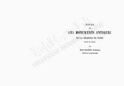 Etude sur les monuments antiques de la régence de Tunis | Saladin, Henri (1851-1923). 070