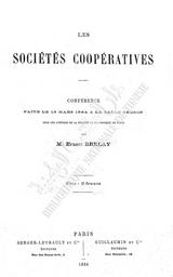 Les Sociétés coopératives | Brelay, Ernest