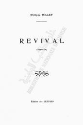 Revival | Millet, Philippe
