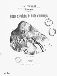 Origine et évolution des outils préhistoriques | Frémont, Ch
