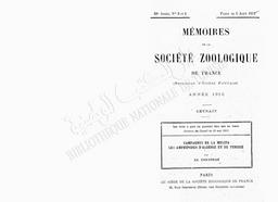 Campagne de la Melita. Les amphipodes d'Algérie et de Tunisie | Chevreux, Ed