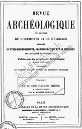 Le Musée Sainte - Irène à Constantinople | Dumont, Albert