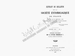 Expériences physiologiques sur le Dyticus Marginalis L | Gadeau de Kerville, Henri