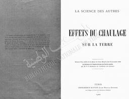La Science des autres - Effets du chaulage sur la terre | Schwich, V