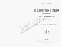 Les Exploits d'Alonso de Contreras. Aventurier espagnol en Tunisie (1601-1611) | Conor, Marthe