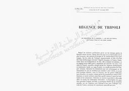 La Régence de Tripoli | Pellissier de Reynaud, E