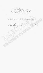Lettre à M. Desjobert sur la question d'Alger | Pellissier de Reynaud, E