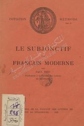 Paul Imbs. Le Subjonctif en français moderne | Imbs, Paul