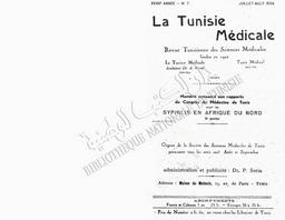 La Syphilis oculaire en Tunisie | Cuénod, A