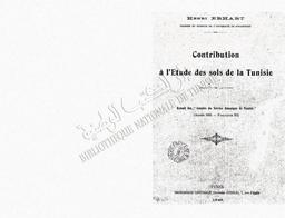 Contribution à L'étude des sols de la Tunisie | Erhart, Henri
