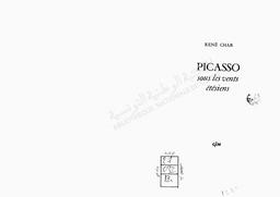 Picasso sous les vents étésiens | Char, Réné