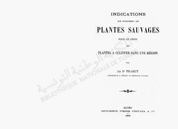 Indications que fournissent les plantes sauvages | Trabut - Docteur