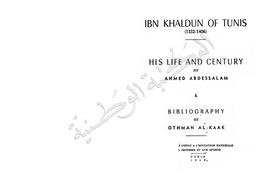 Ibn Khaldun of Tunis (1332-1406) | Abdessalam, Ahmed. 070