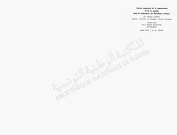 Action comparée de la Plasmochine et de la Quinine dans le traitement du paludisme tunisien | Gobert, Ernest - dr