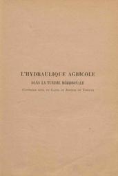 l'Hydraulique agricole dans la Tunisie méridionale | Penet, Paul. 070