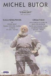 Michel butor autour de "concert" | Druet, Roger