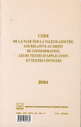 Code de la taxe sur la valeur ajoutée, loi relative au droit de consommation, leurs textes d'application et textes connexes | Tunisie