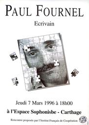 Paul Fournel | Espace Sophonisbe de Carthage. Tunis. 7 mars 1996