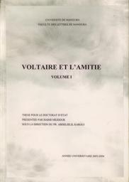 Voltaire et l'amitié | Mejdoub, Habib. Aut