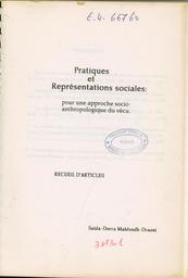 Pratiques et représentations sociales | Mahfoudh Draoui, Dorra. Aut