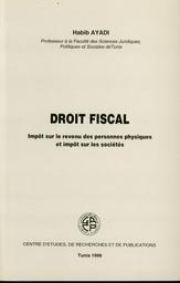 Droit fiscal | Ayadi, Habib. 070